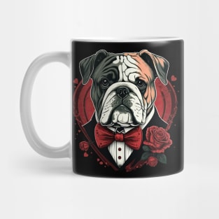 Valentine's Day Bulldog Mug